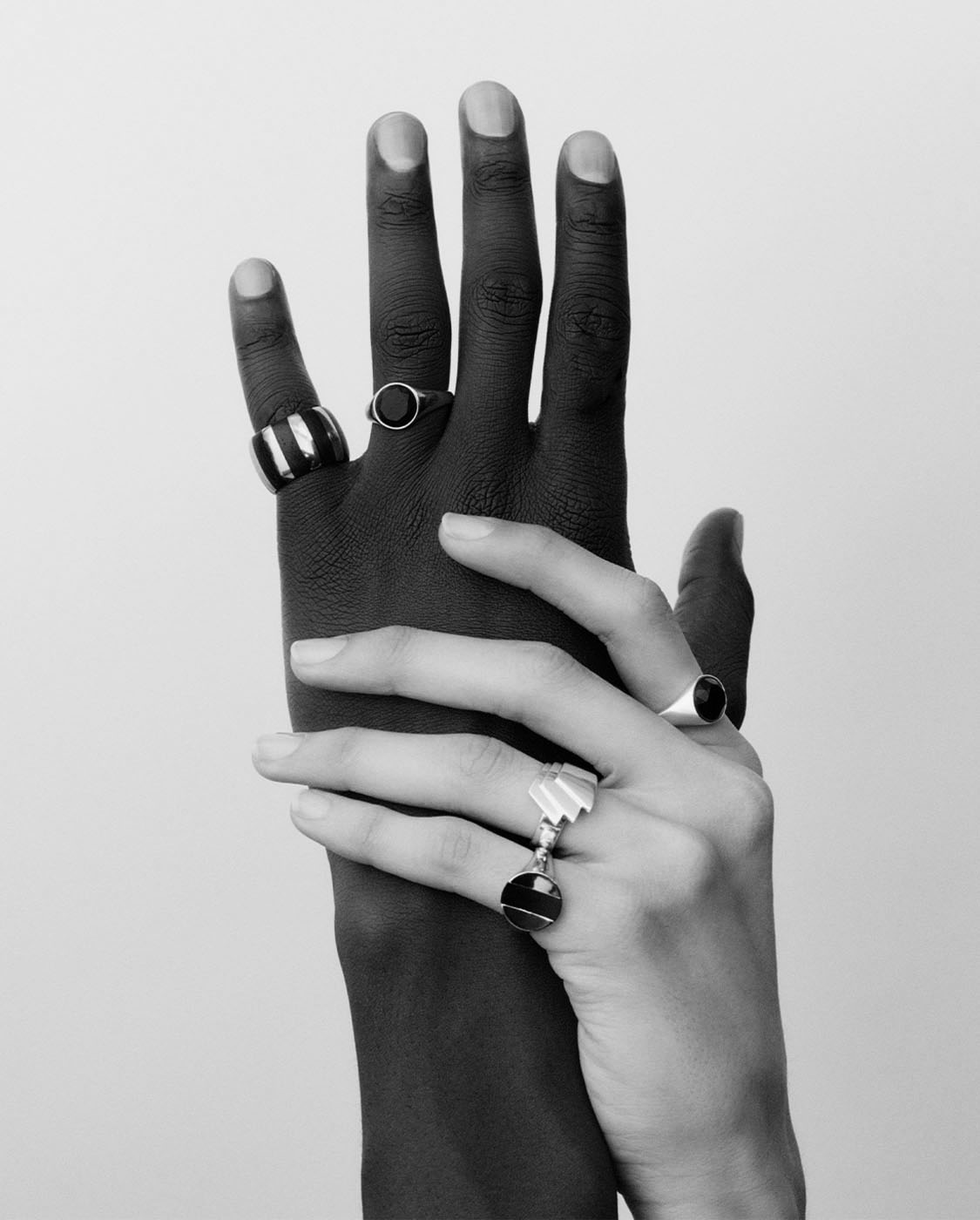 Hands with mix of KINRADEN rings