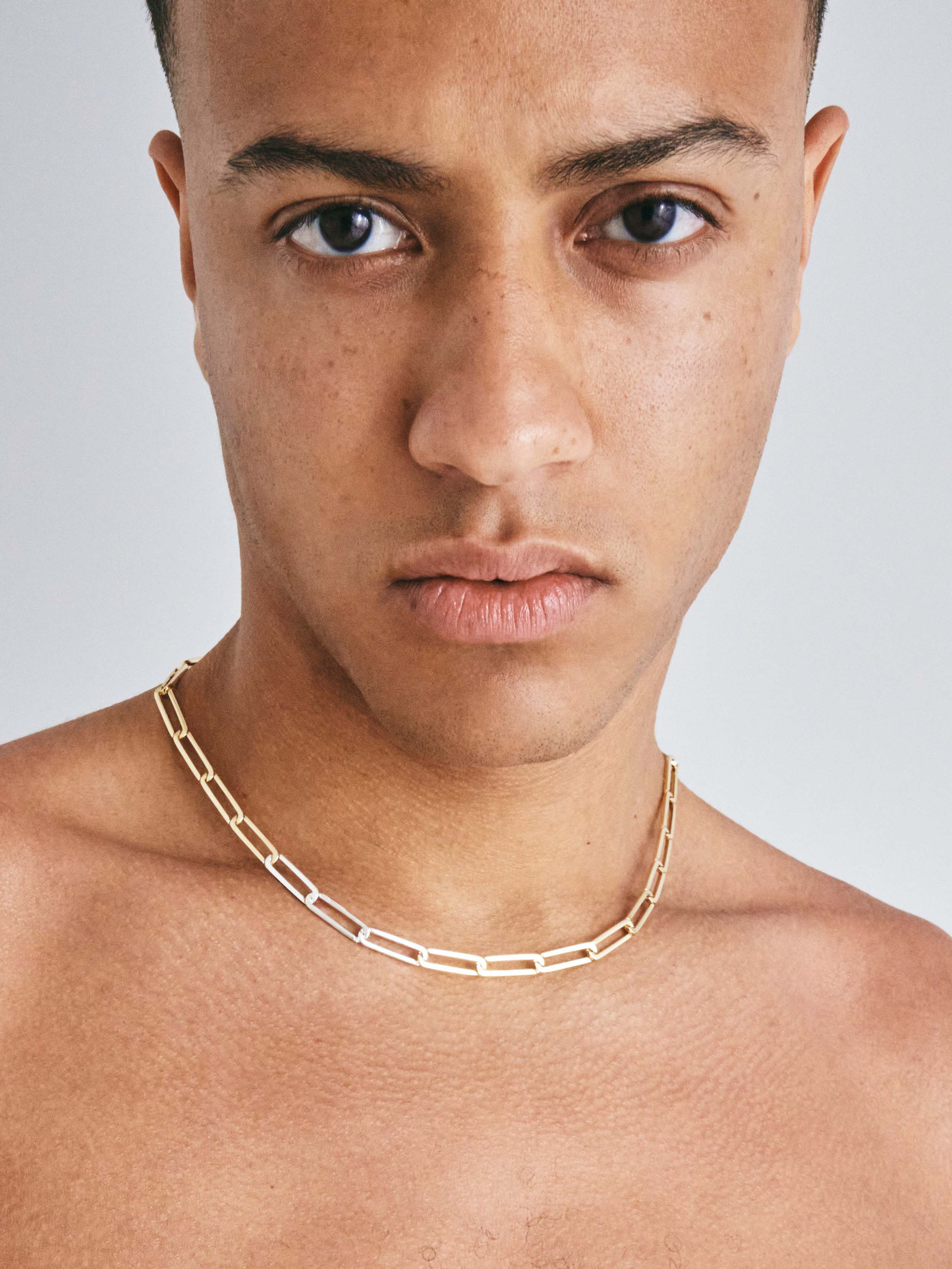 KINRADEN APS EXHALING HER LARGE Necklace - 18k gold, 3 silver links Necklaces