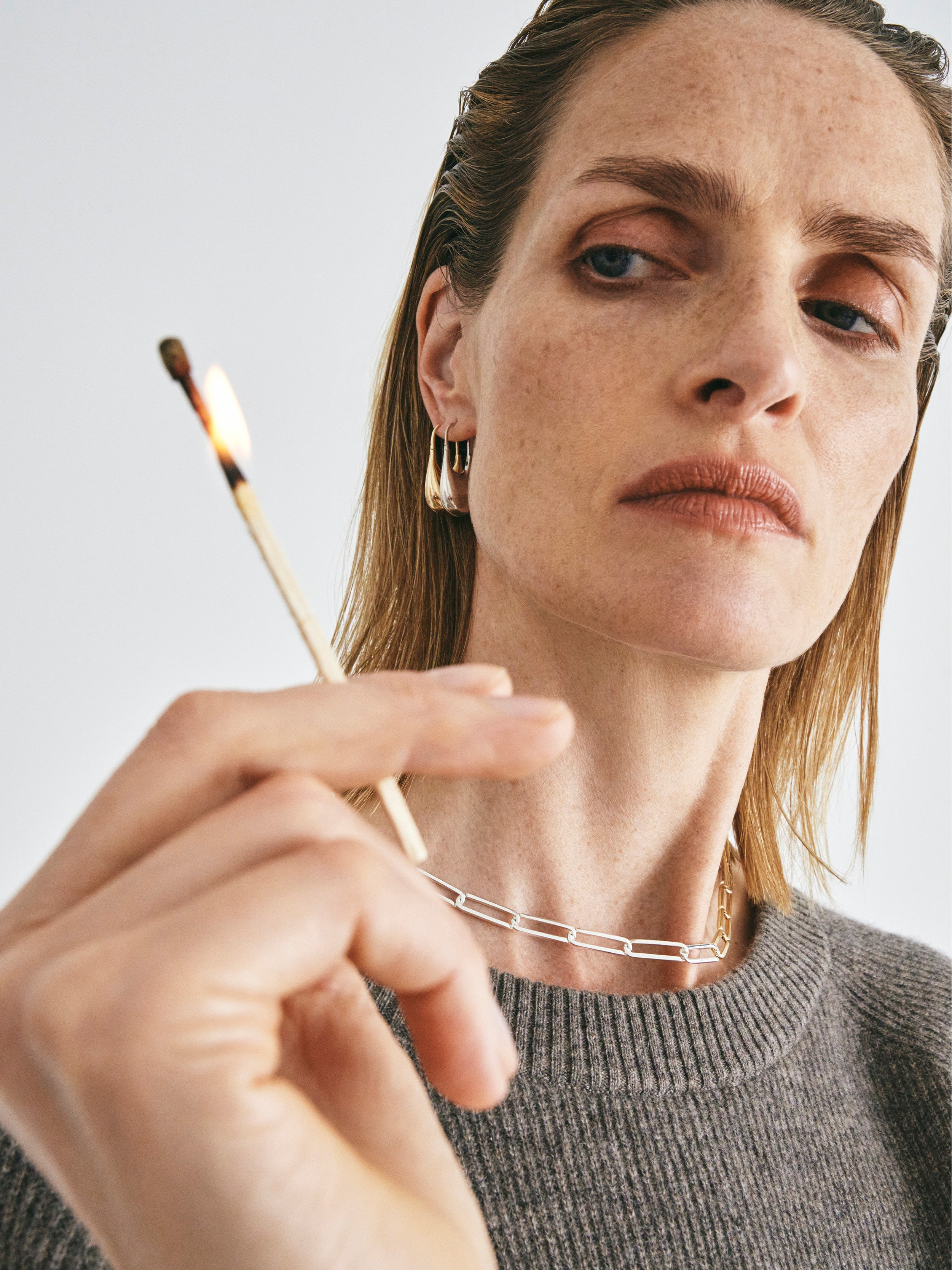 KINRADEN APS EXHALING HER LARGE Necklace - sterling silver Necklaces