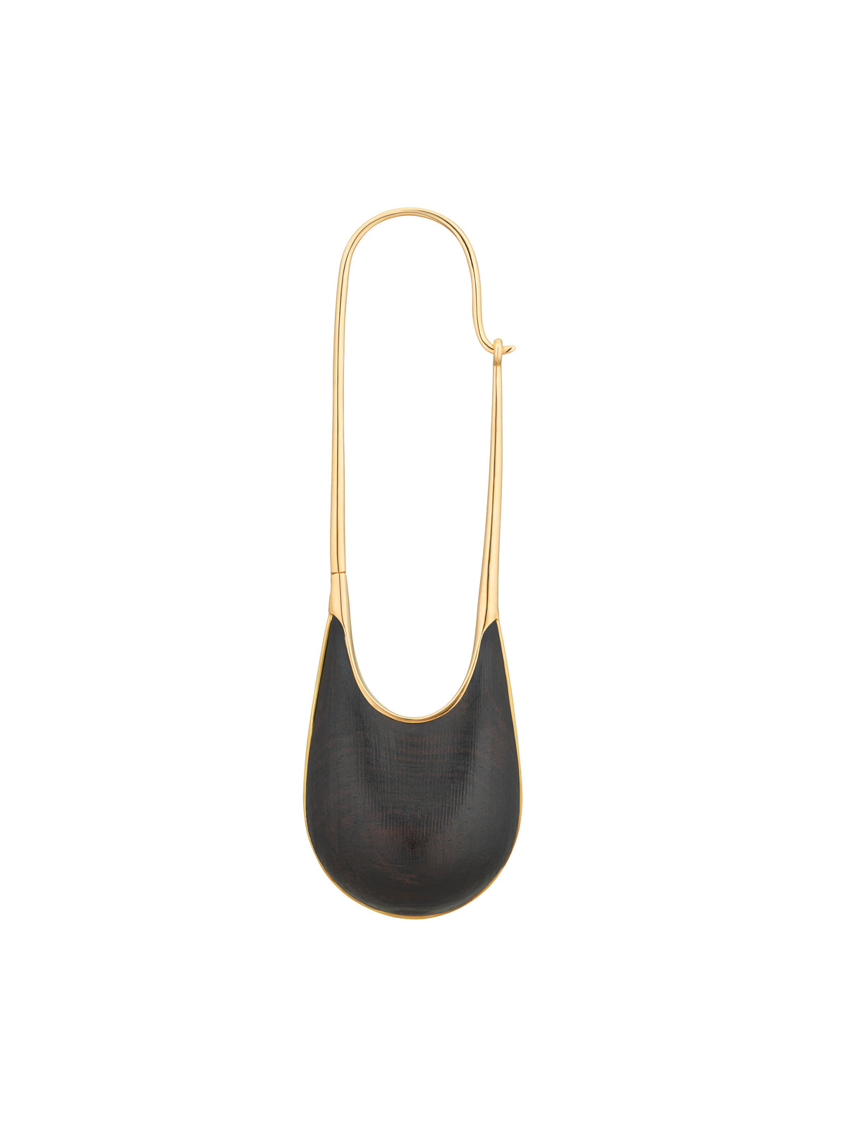 Ionic Earring Mpingo in gold, alternate product view 3