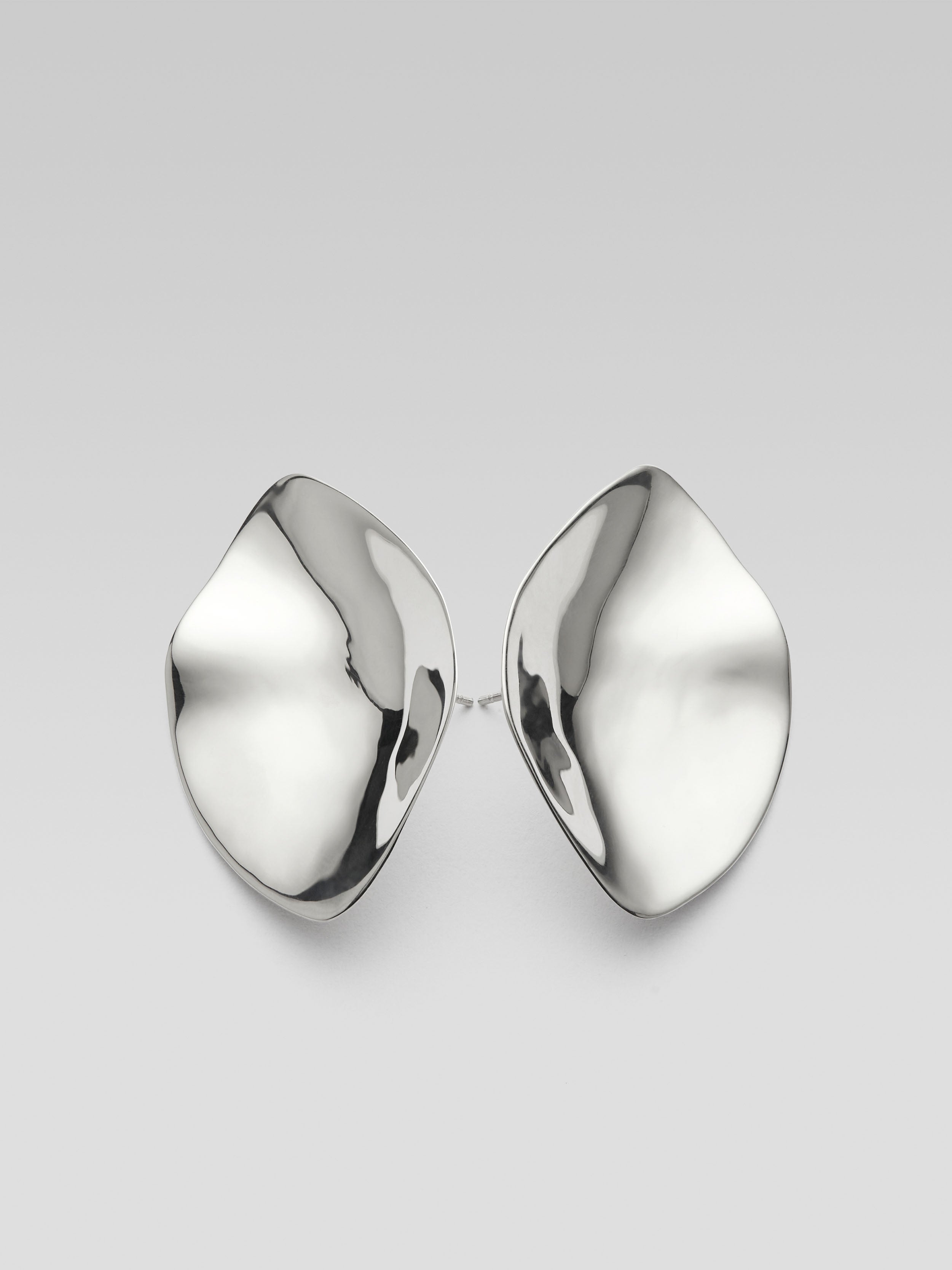 One Stroke Earring Medium　SILVER LUMEN EARRING LARGE PAIR