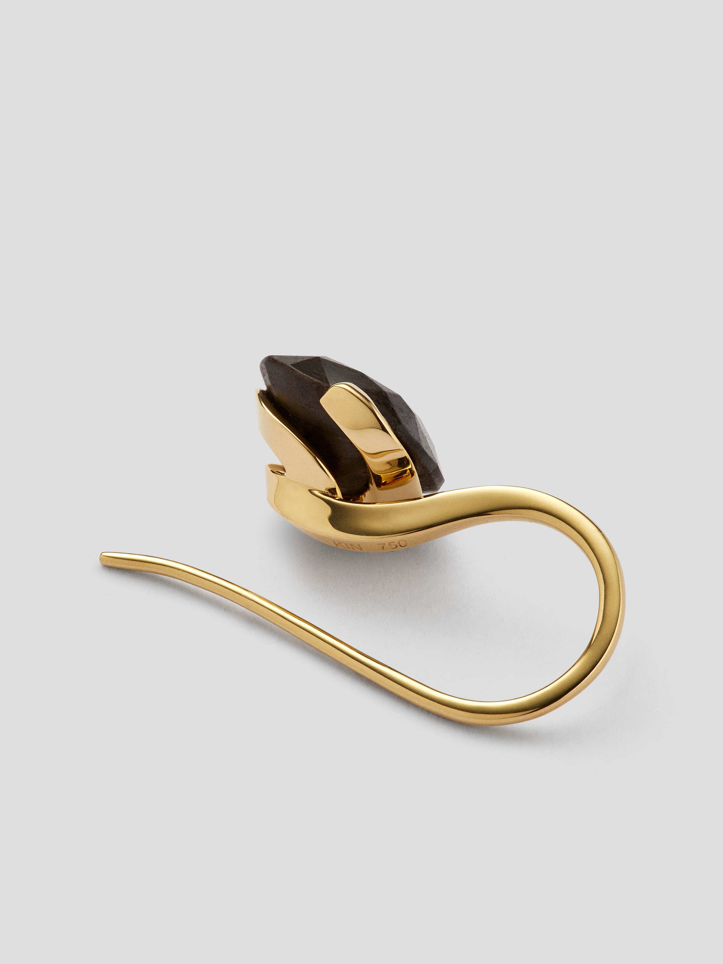 MEADOW EARRING 3CT. CUSHION CUT MPINGO LEFT