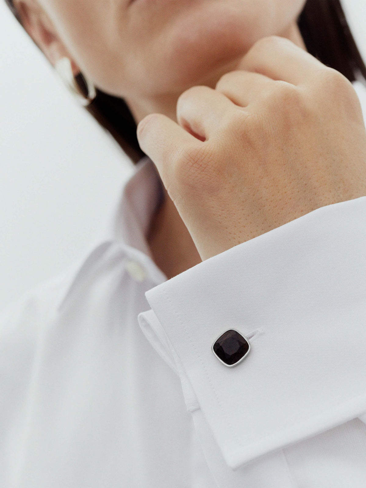 The Two Cufflinks (A Pair) in sterling silver, product view