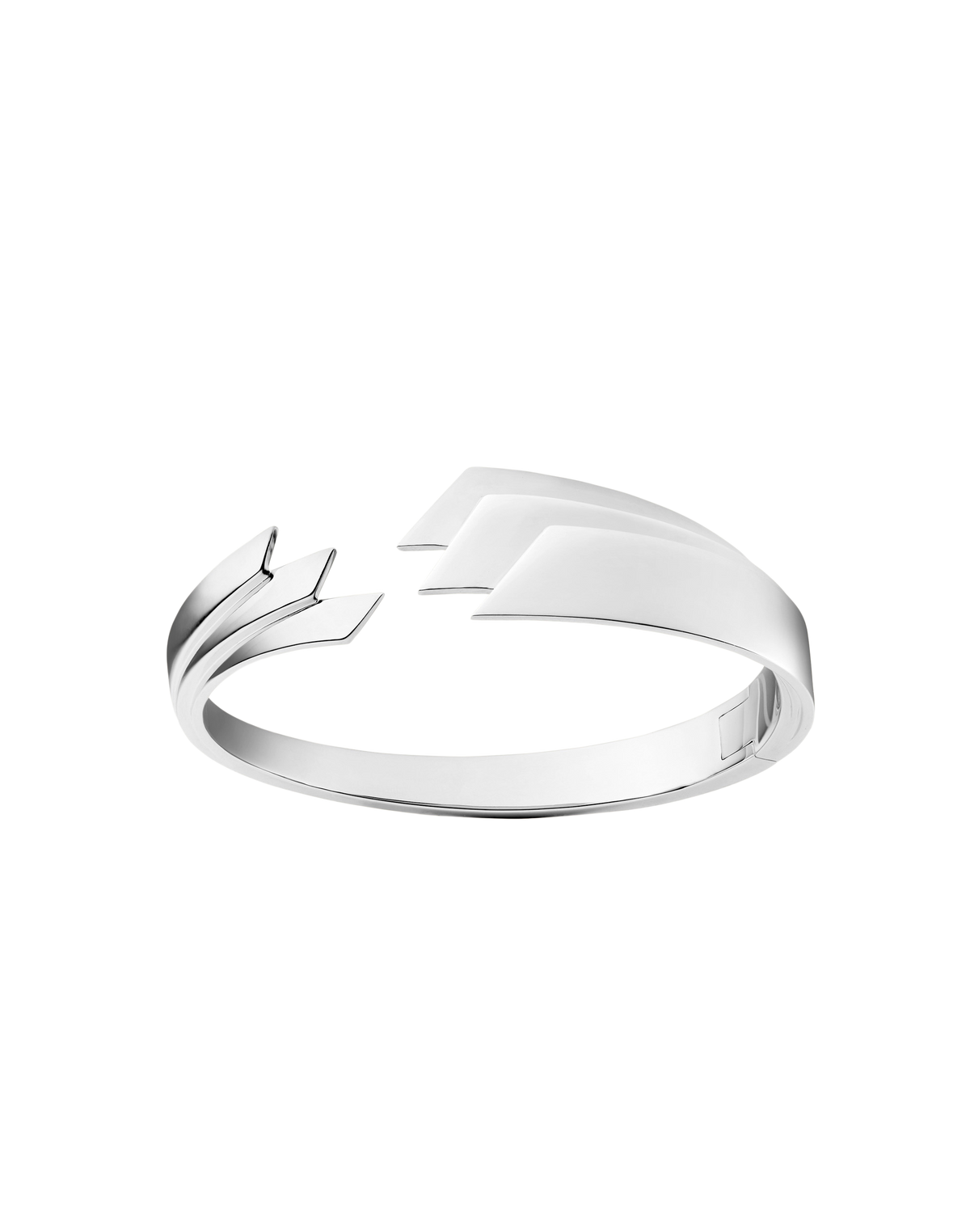 Silver bracelet with 3 arches