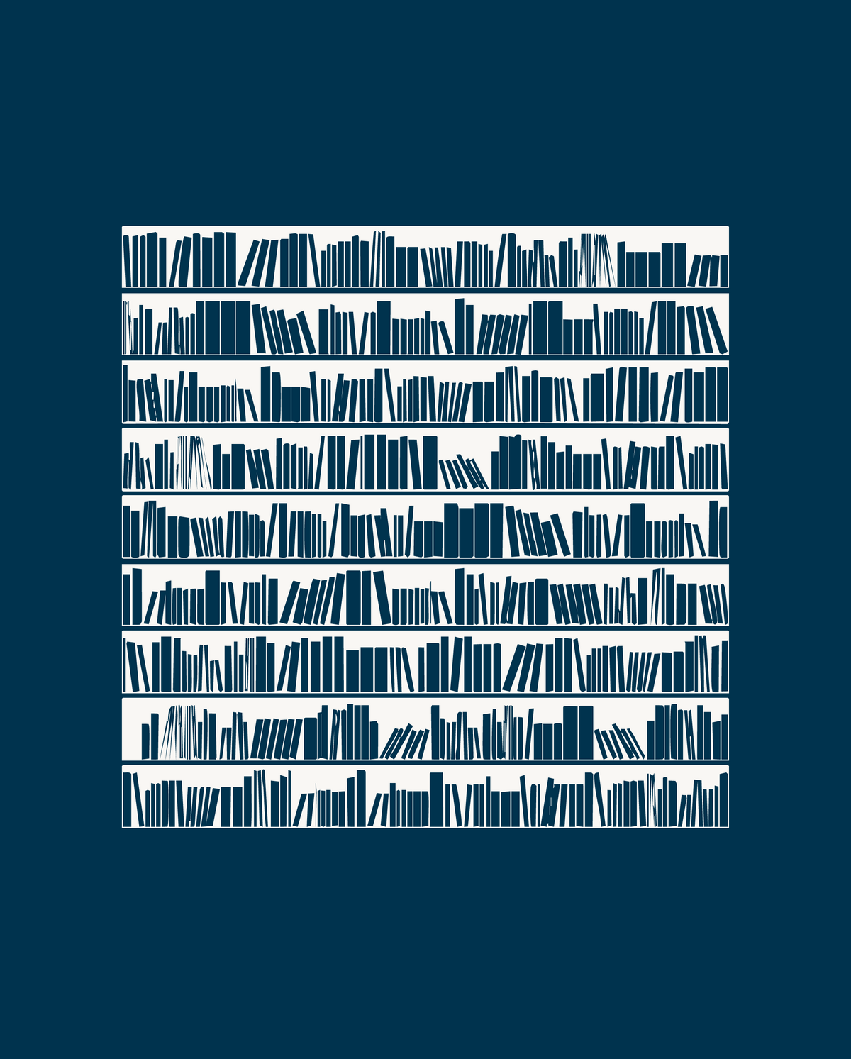 Blue image with books