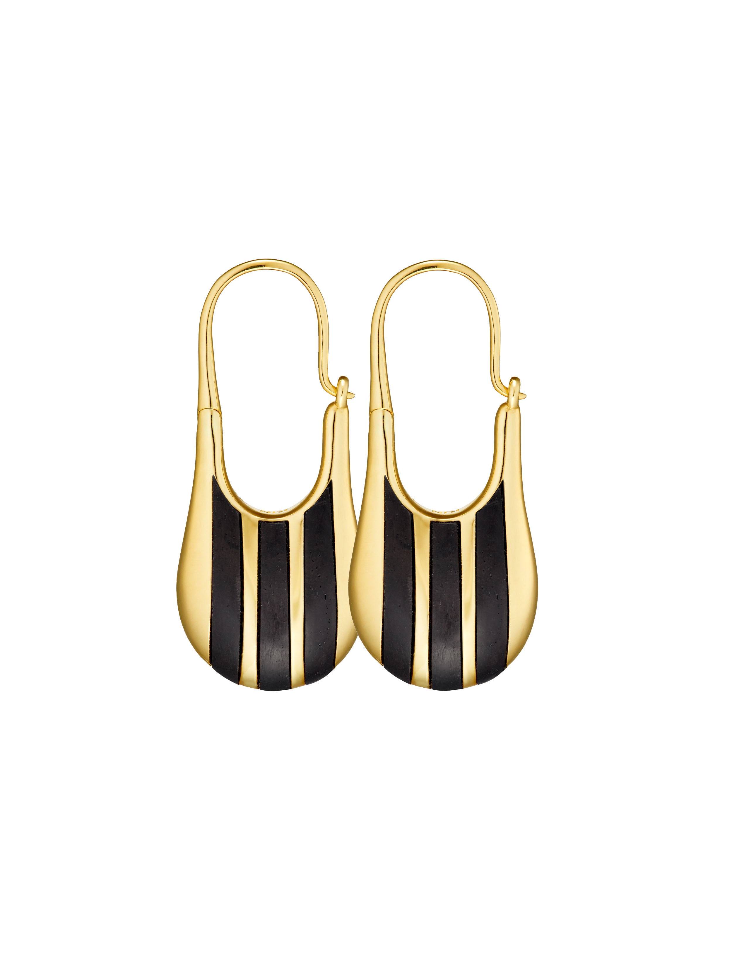 DORIC EARRING MEDIUM 'ATHENA' GOLD PAIR