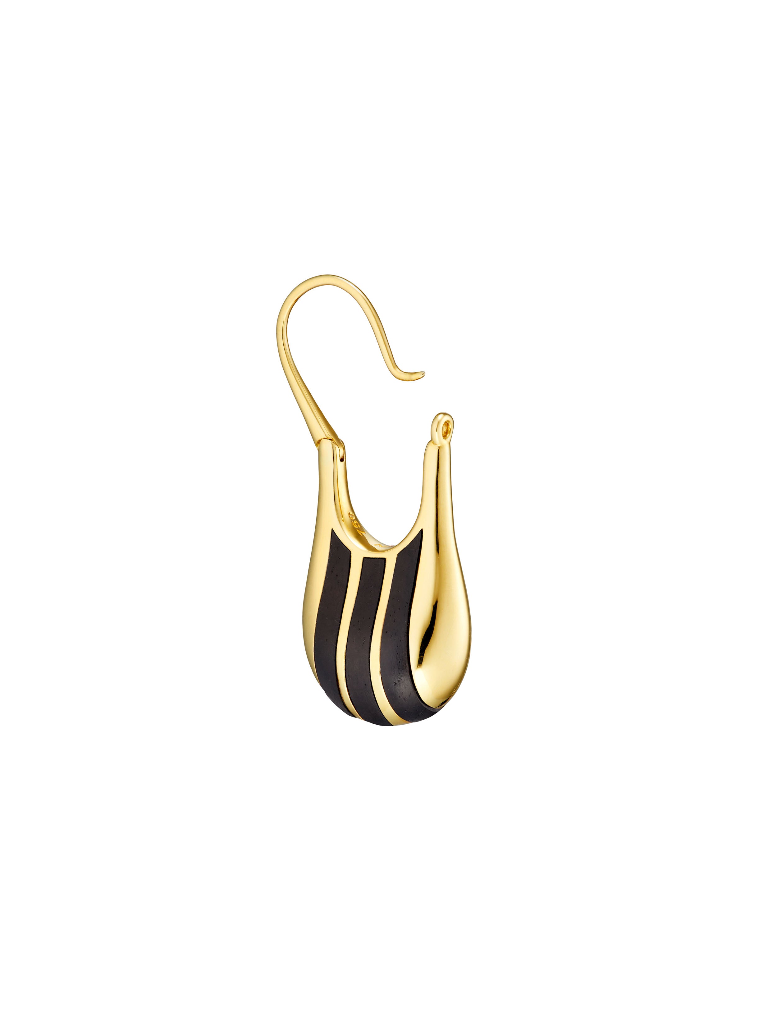 DORIC EARRING MEDIUM 'ATHENA' GOLD PAIR