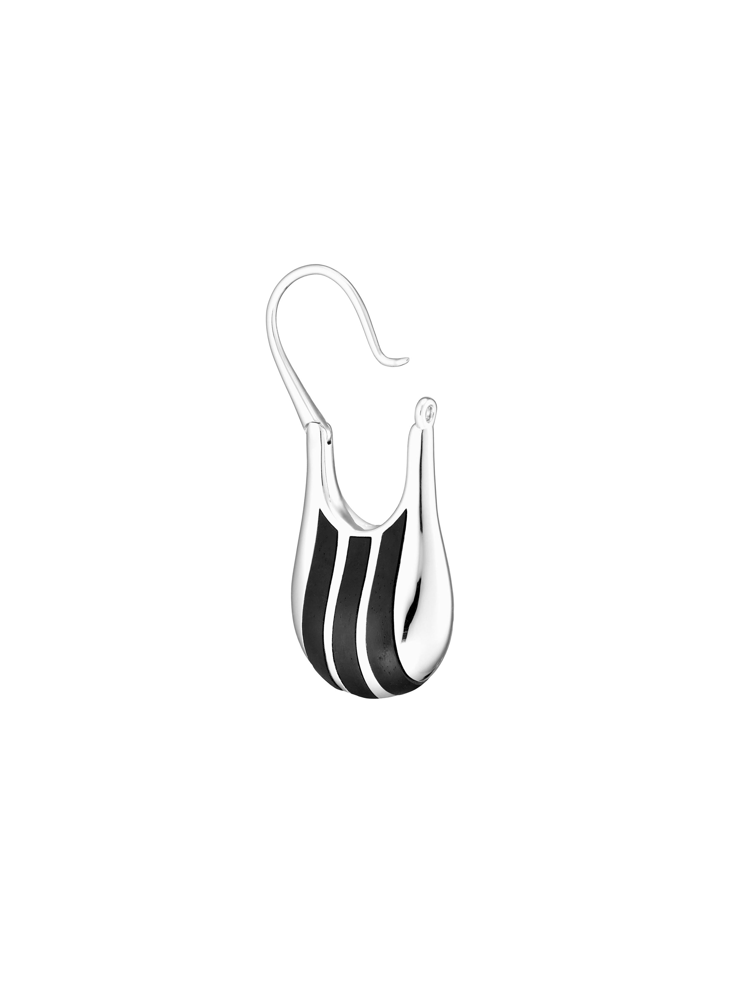 DORIC EARRING MEDIUM 'ATHENA' SILVER PAIR