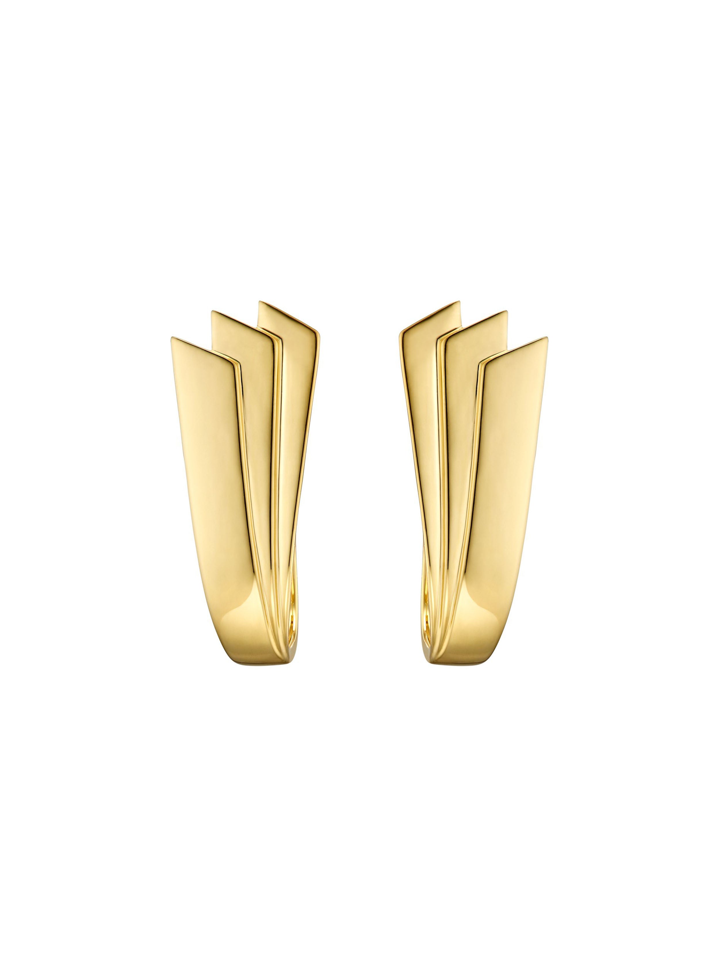 SYMMETRY EARRING GOLD PAIR