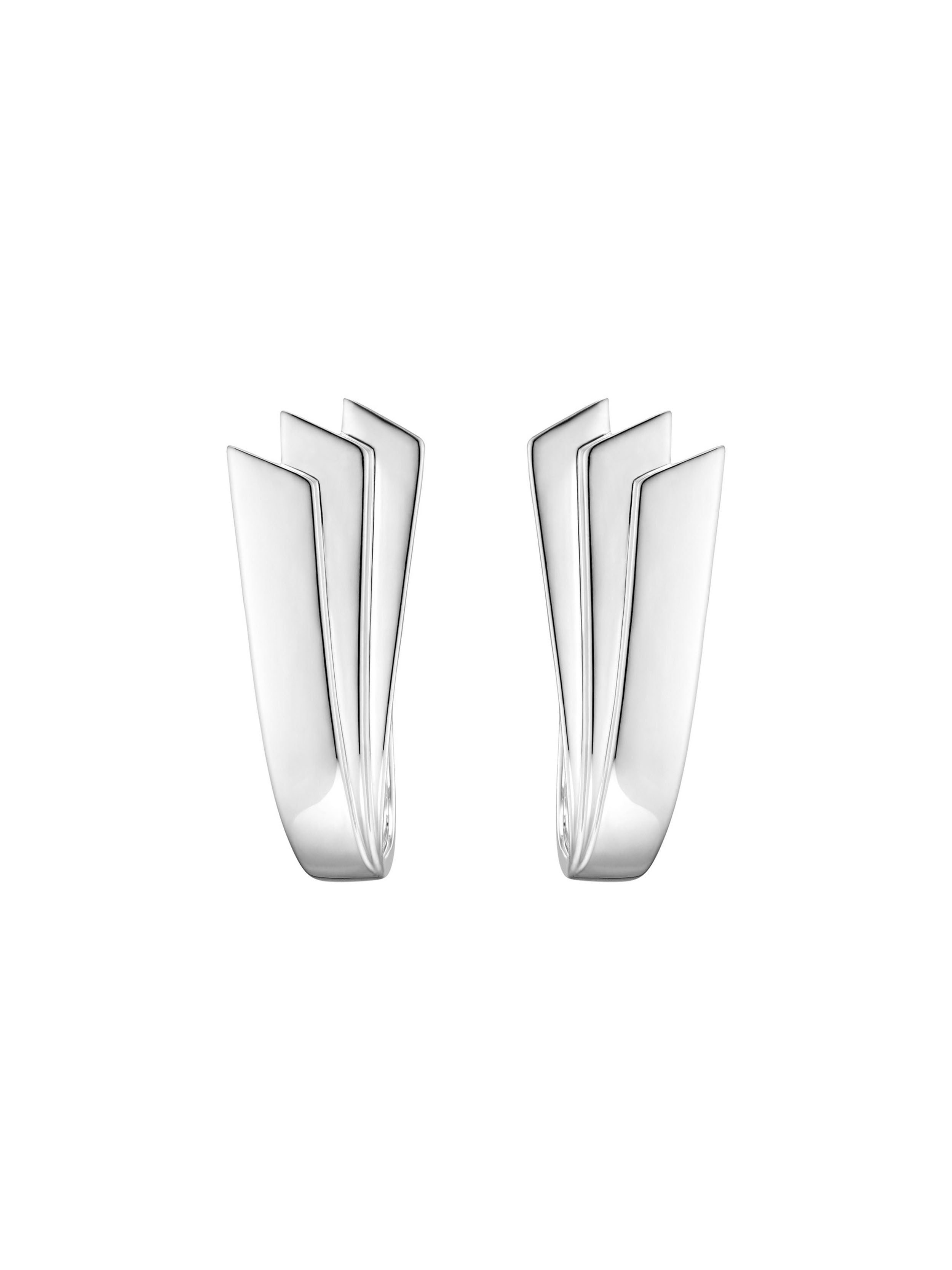 SYMMETRY EARRING SILVER PAIR