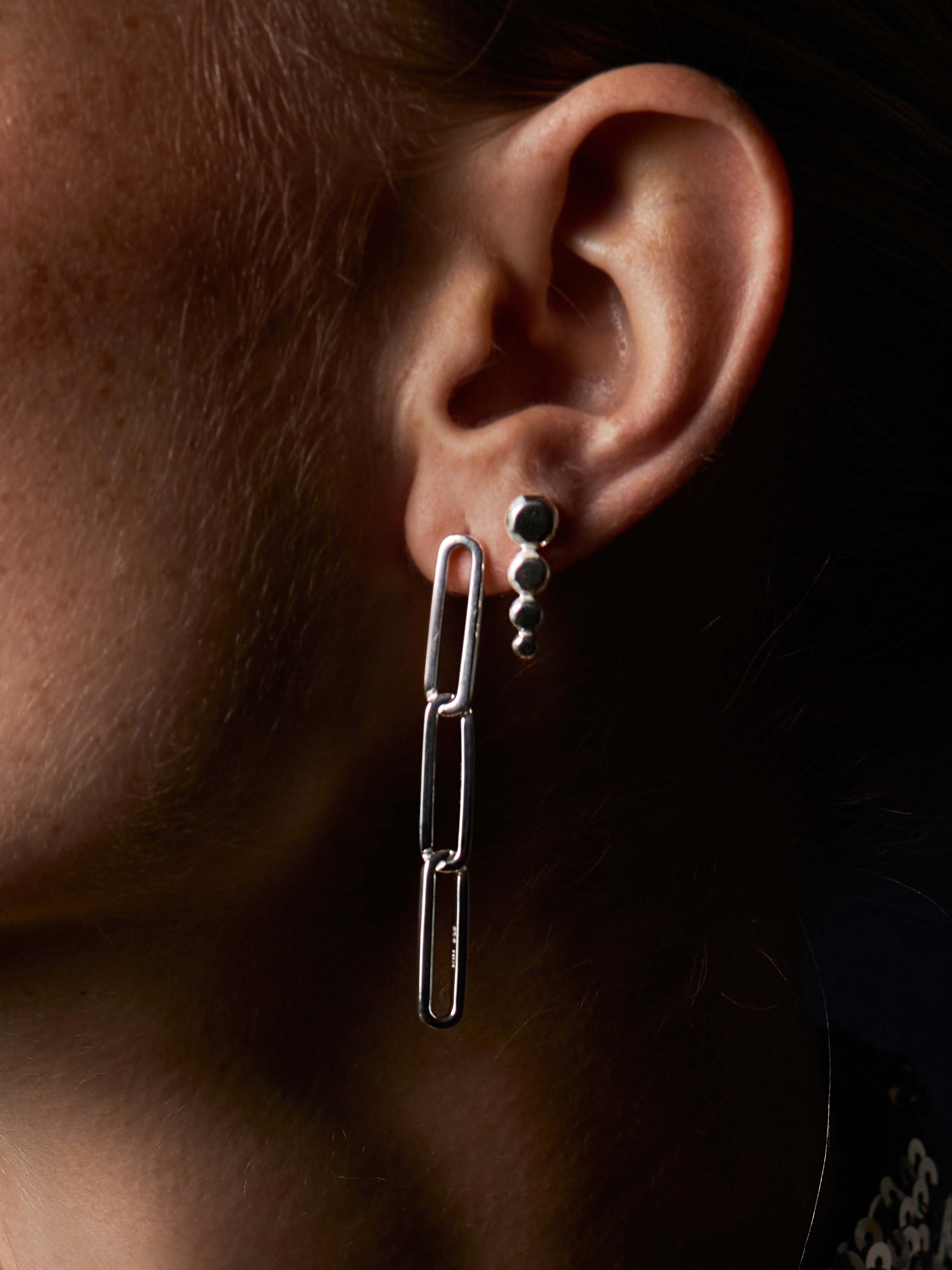 THE SIGH III EARRING SILVER PAIR