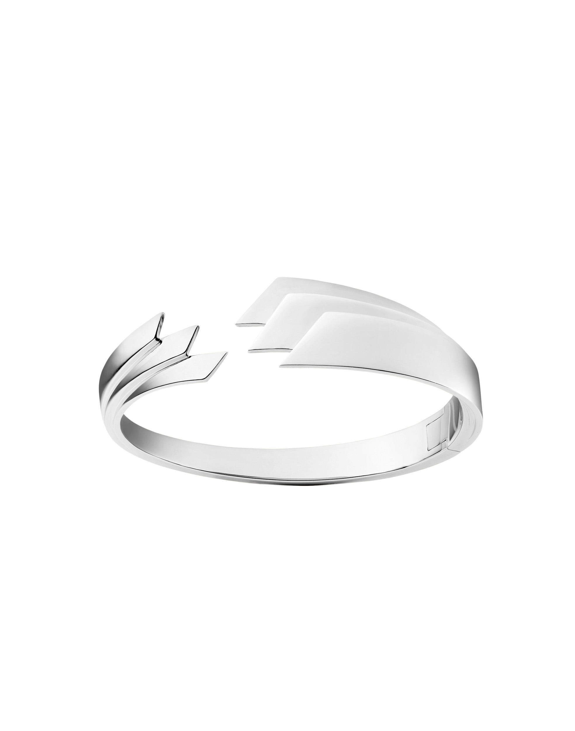 Silver bracelet with 3 arches