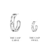THE GASP LARGE Earrings - sterling silver (a pair)