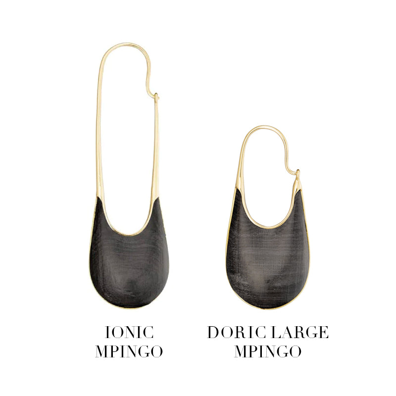 KINRADEN APS DORIC MPINGO LARGE Earring - 18k gold Earrings