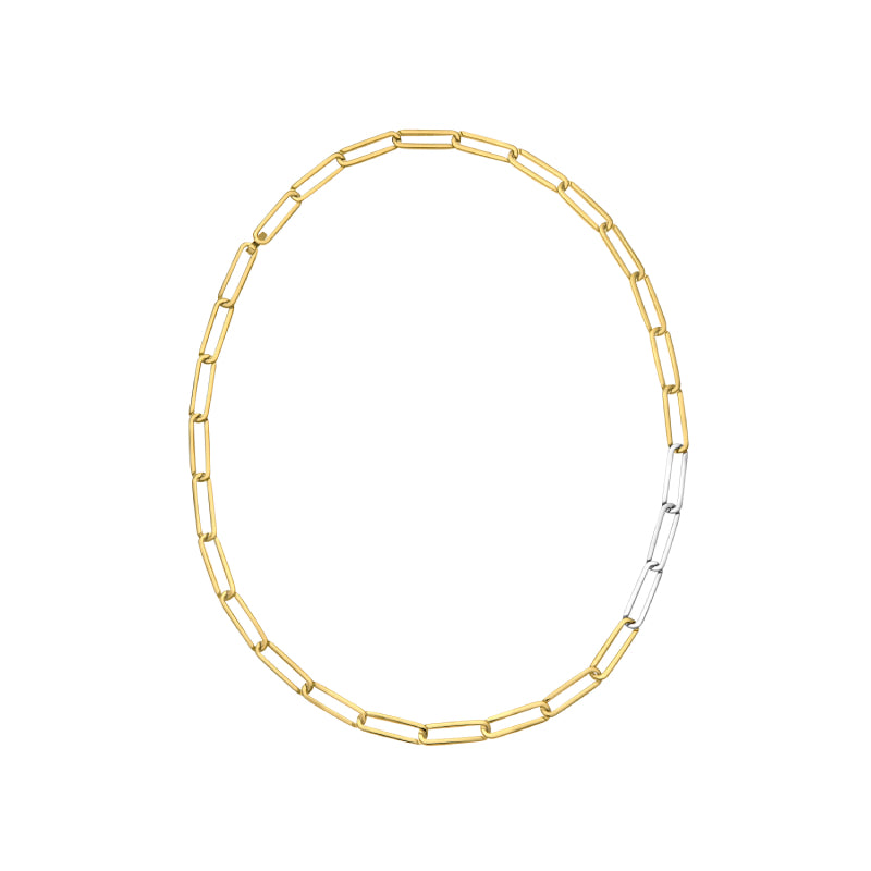 KINRADEN APS EXHALING HER Necklace - 18k gold, 3 silver links Necklaces