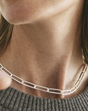 KINRADEN APS EXHALING HER Necklace - sterling silver, 3 gold links Necklaces